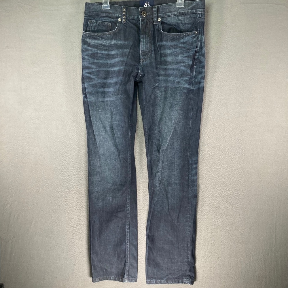 Authentic Icon Mens Jeans Dark Wash Slim Fit 34x32 Made‎ in India